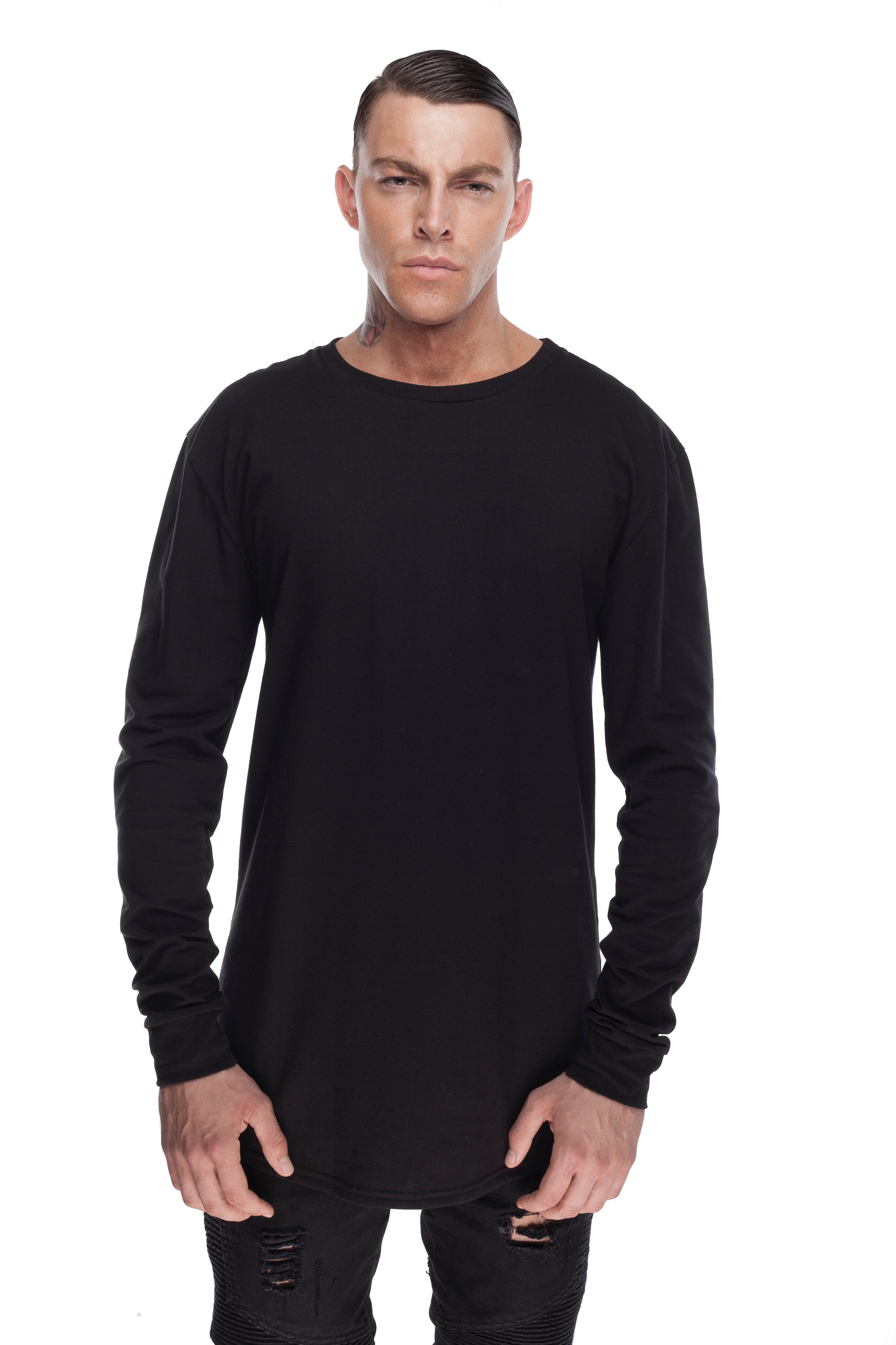 LONG SLEEVED T-SHIRT BLACK