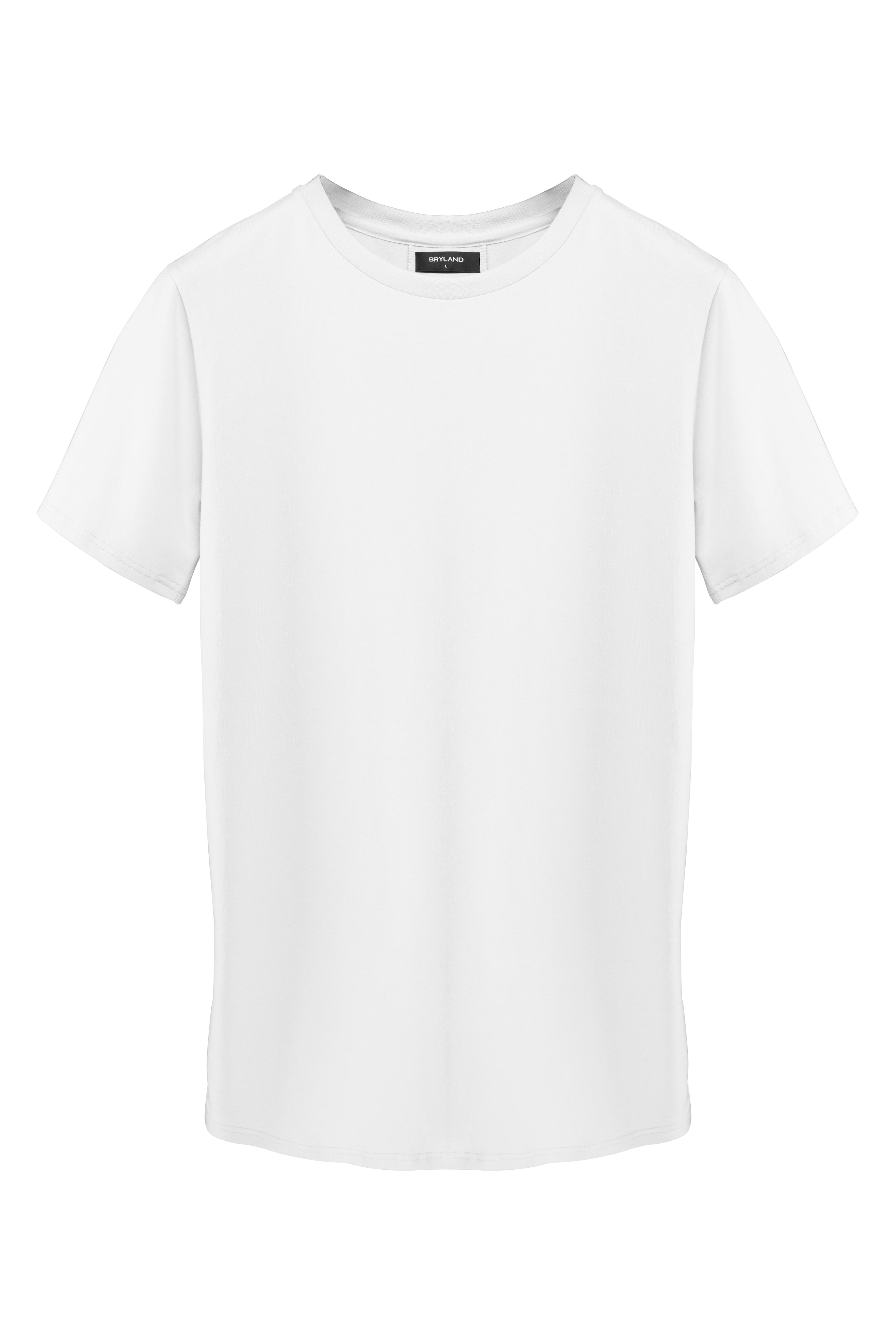 SCOOPED T-SHIRT WHITE