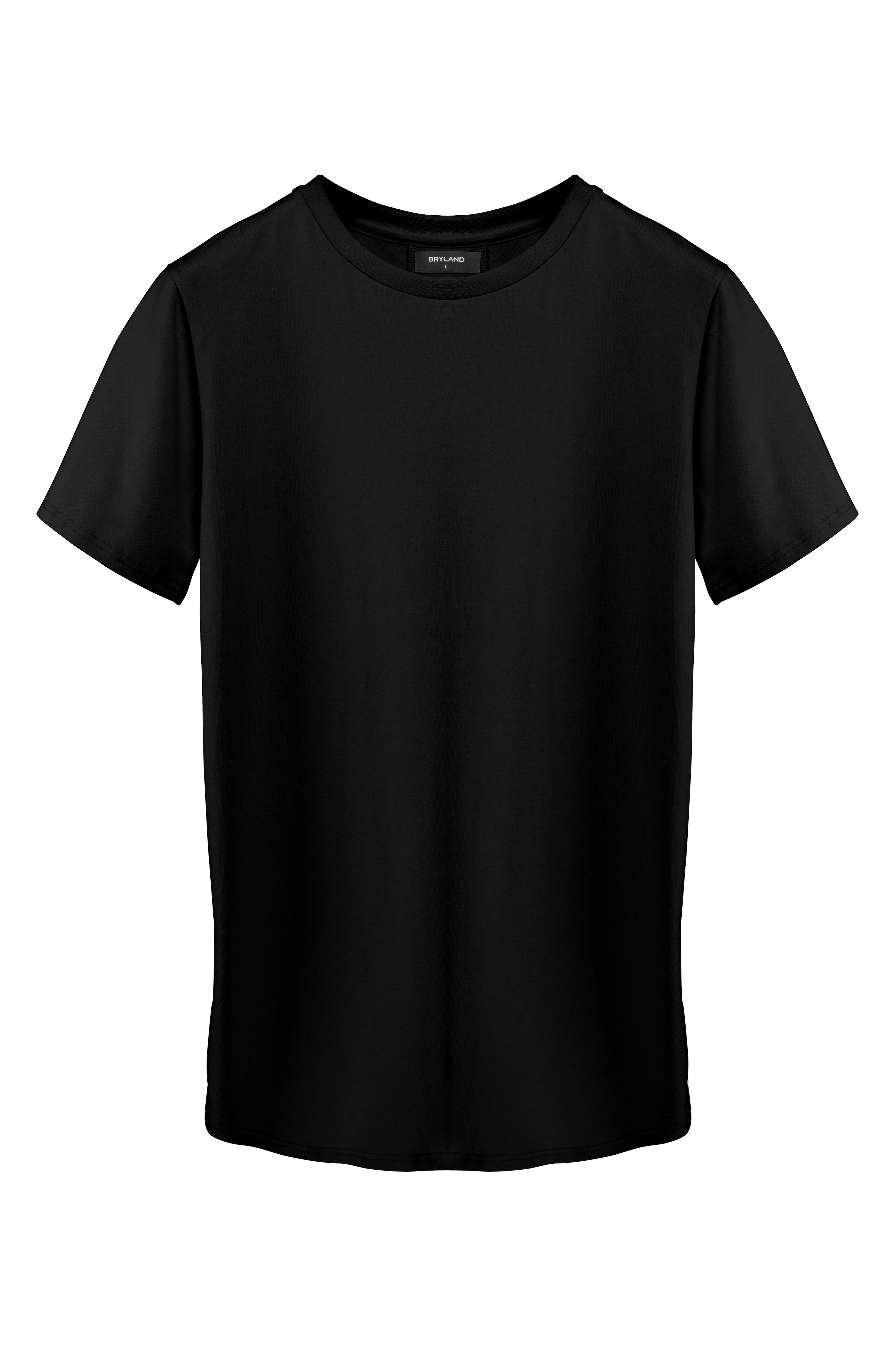 SCOOPED T-SHIRT BLACK