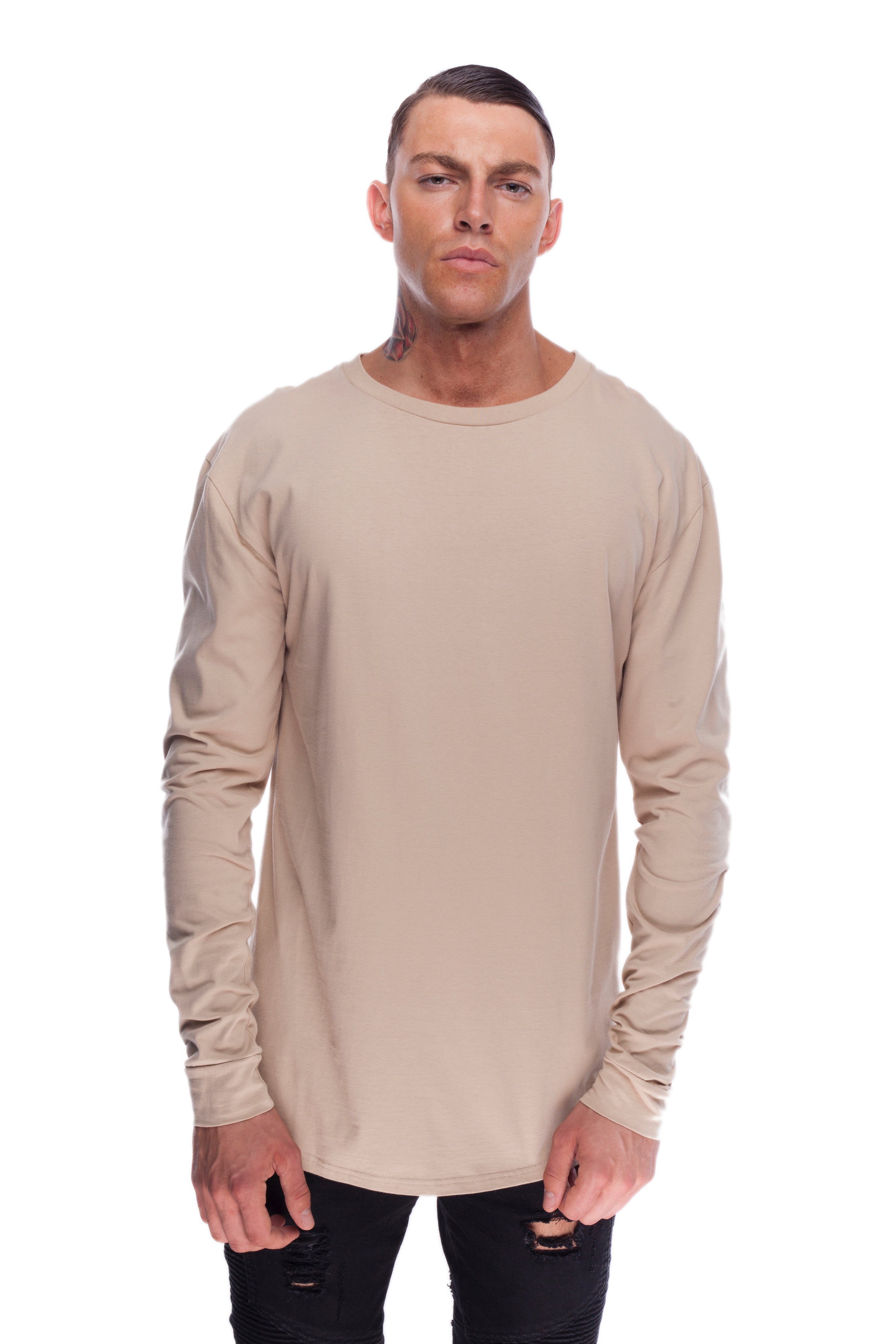 LONG SLEEVED T-SHIRT BEIGE