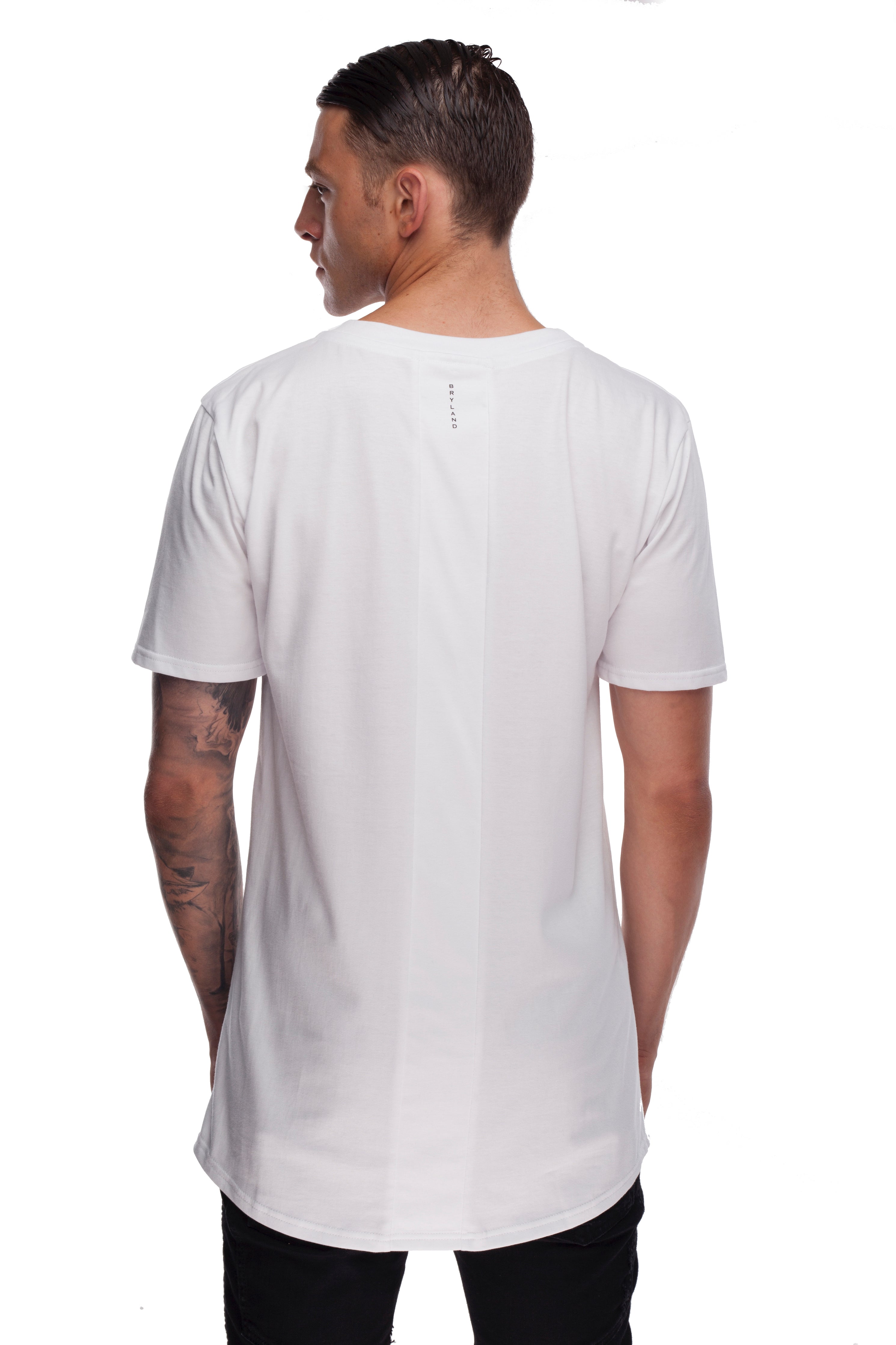 SCOOPED T-SHIRT WHITE