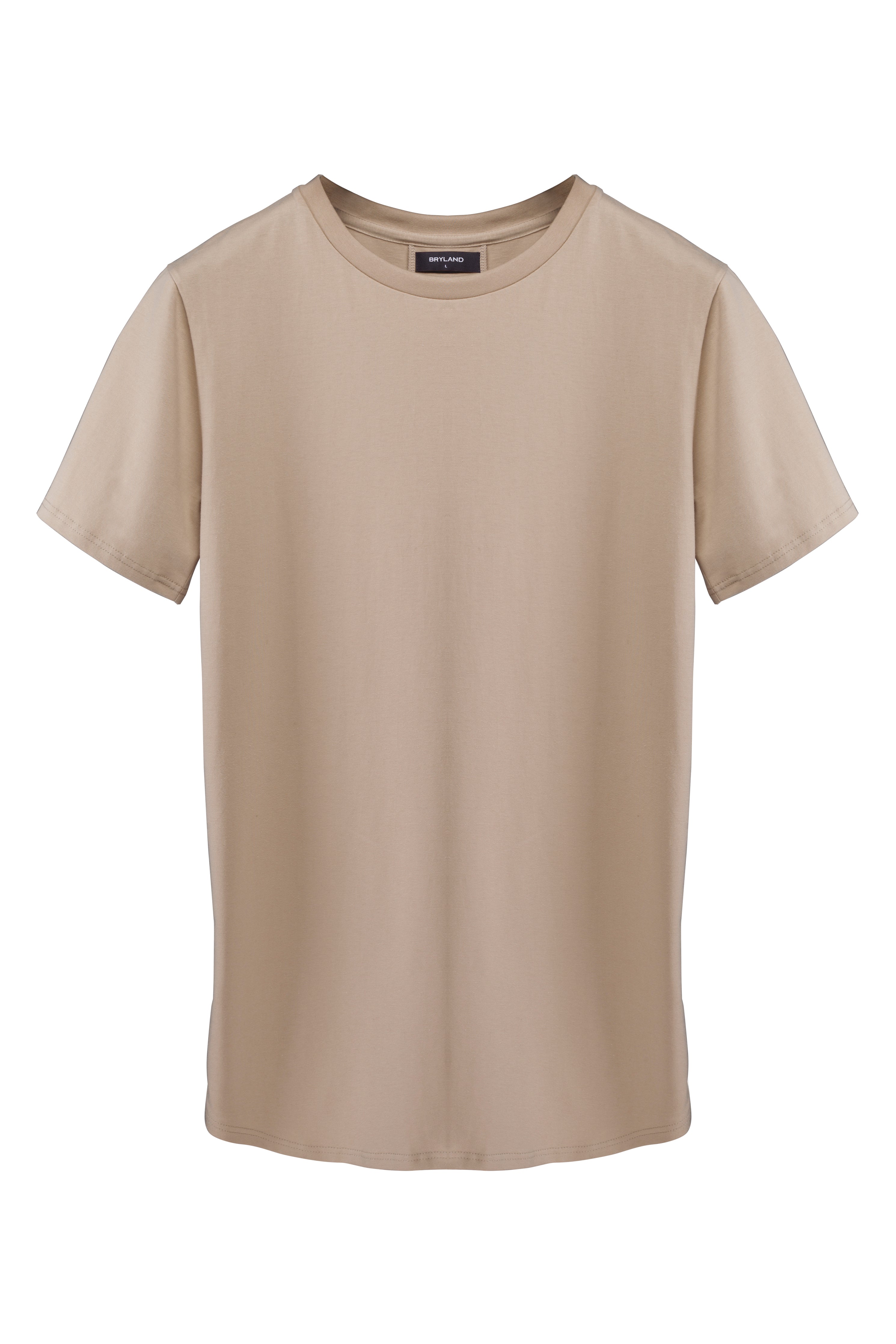 SCOOPED T-SHIRT BEIGE