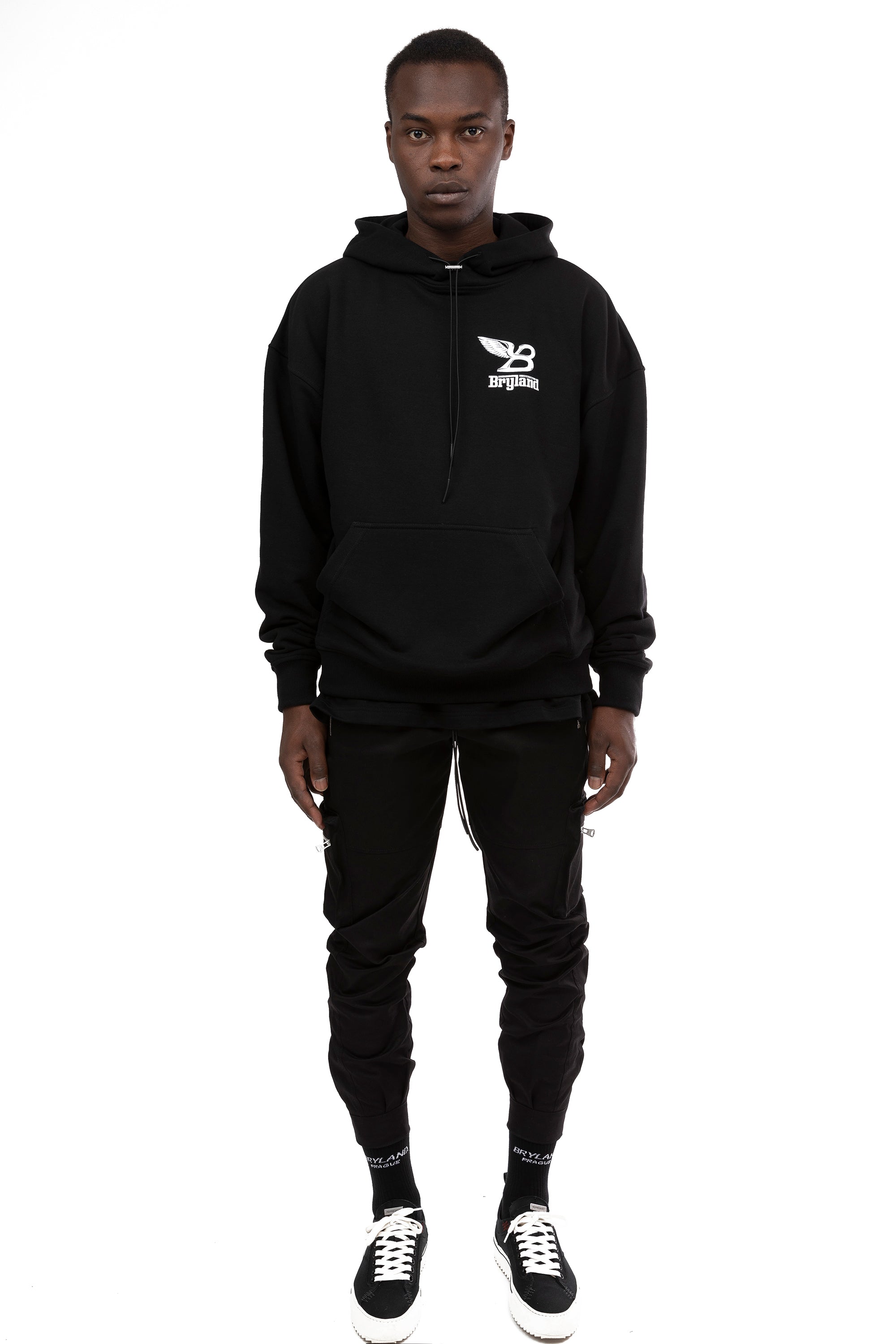 FLYING B HEAVYWEIGHT HOODIE - BLACK