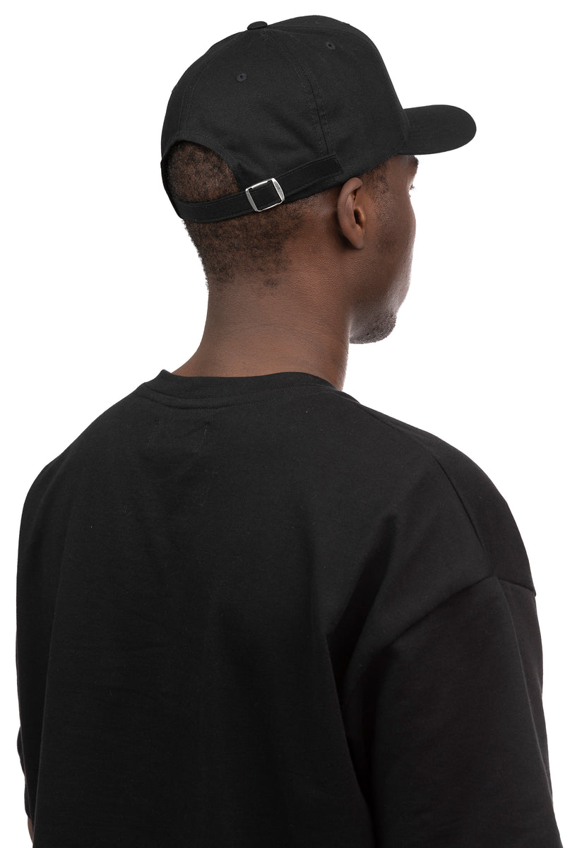 LOGO METAL SNAP CAP - BLACK